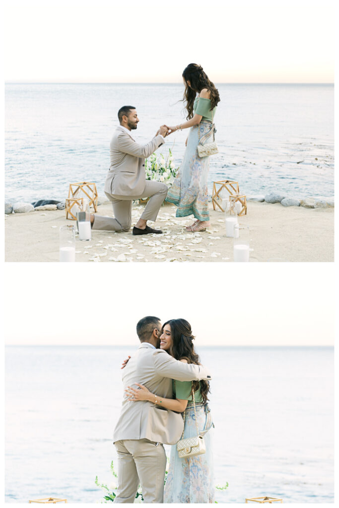 Terranea Resort and Beach Surprise Proposal and Engagement in Palos Verdes | Hibba & Ali