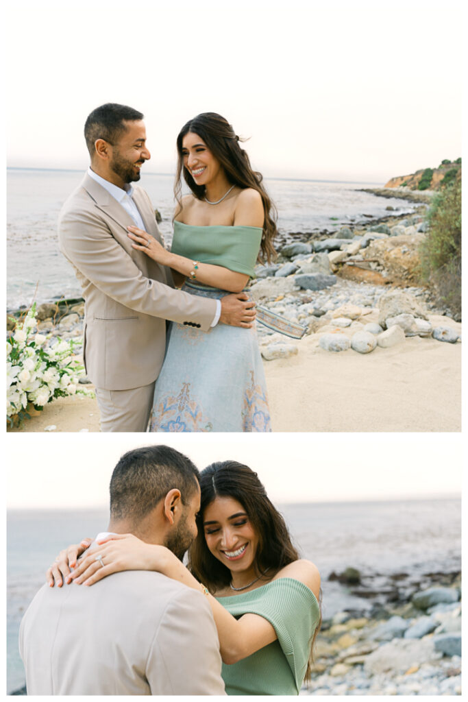 Terranea Resort and Beach Surprise Proposal and Engagement in Palos Verdes | Hibba & Ali