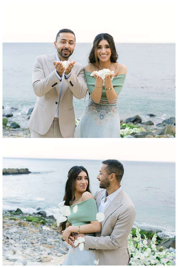 Terranea Resort and Beach Surprise Proposal and Engagement in Palos Verdes | Hibba & Ali