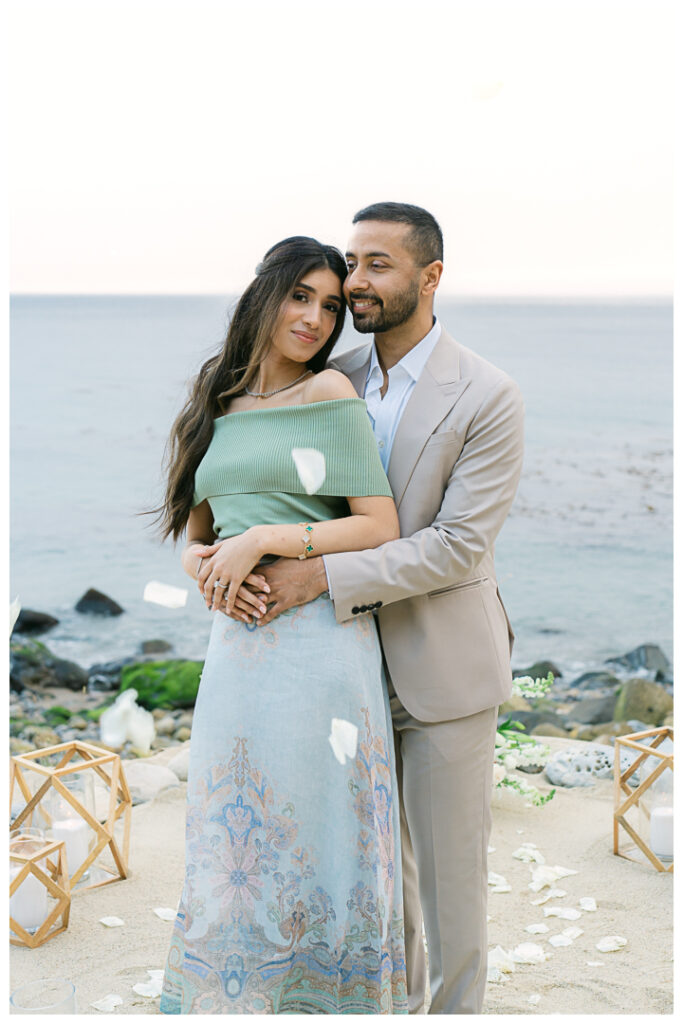 Terranea Resort and Beach Surprise Proposal and Engagement in Palos Verdes | Hibba & Ali