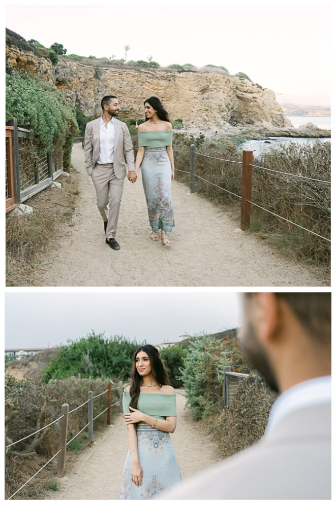 Terranea Resort and Beach Surprise Proposal and Engagement in Palos Verdes | Hibba & Ali