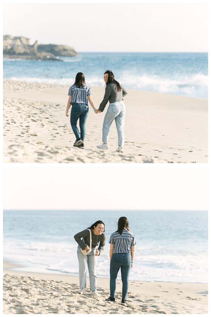 Orange County Surprise Proposal and Engagement Photos at Laguna Beach