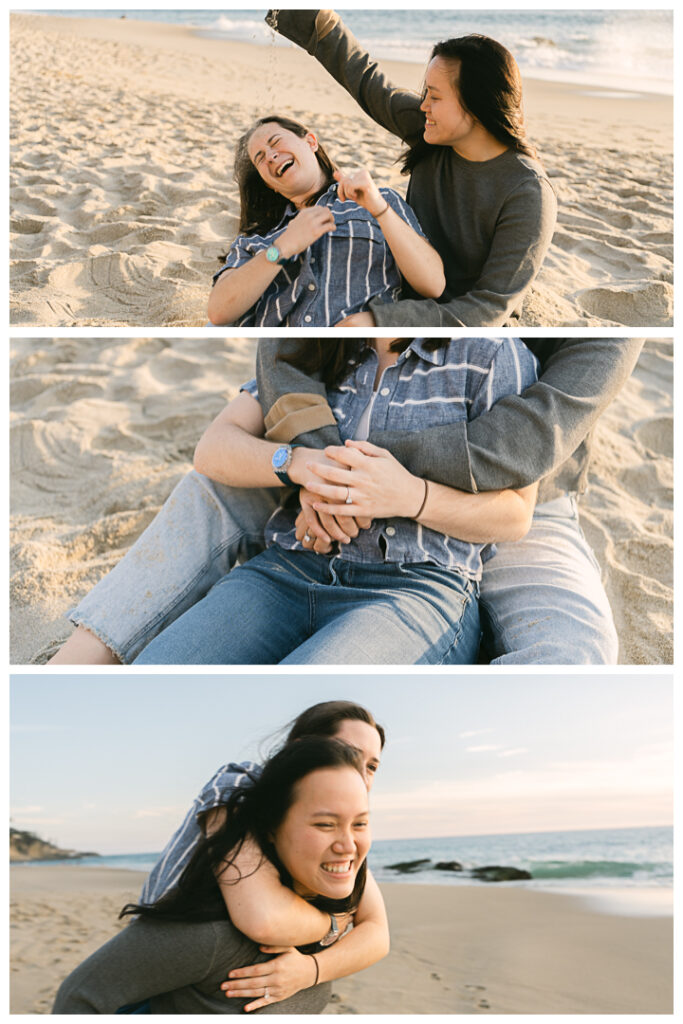 Orange County Surprise Proposal and Engagement Photos at Laguna Beach