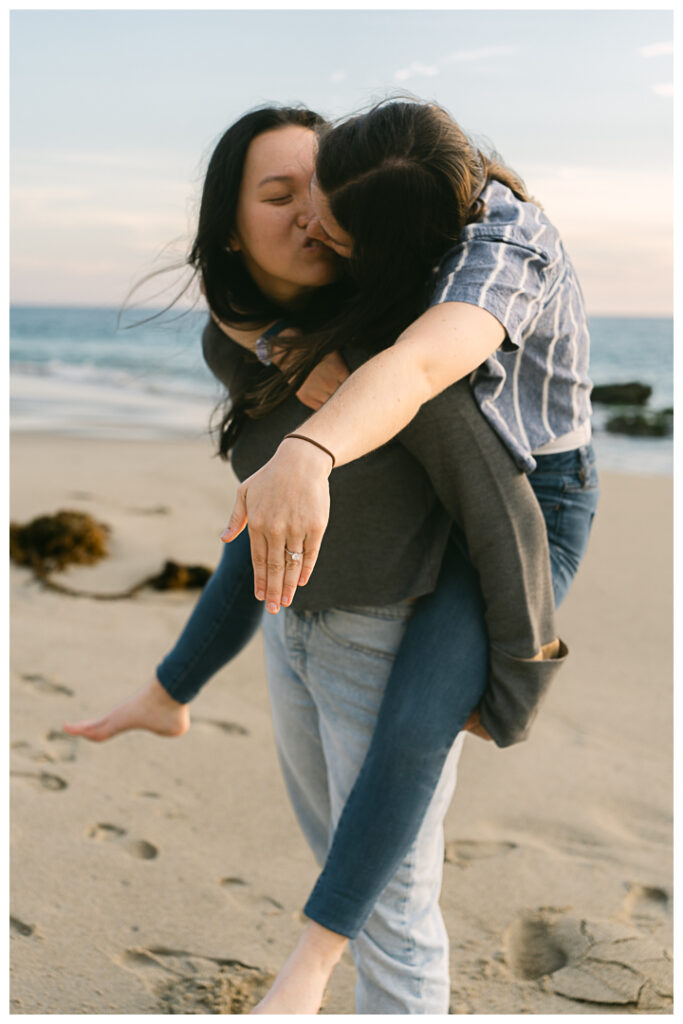 Orange County Surprise Proposal and Engagement Photos at Laguna Beach