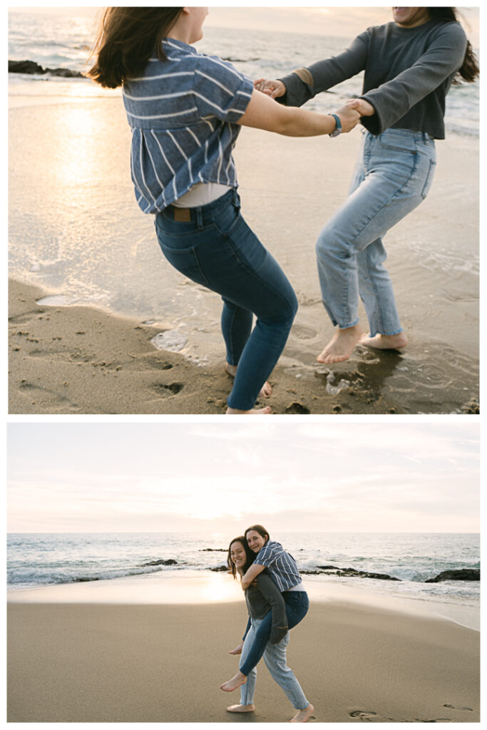 Orange County Surprise Proposal and Engagement Photos at Laguna Beach