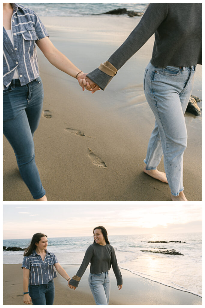 Orange County Surprise Proposal and Engagement Photos at Laguna Beach