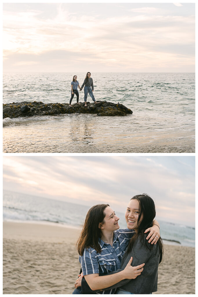 Orange County Surprise Proposal and Engagement Photos at Laguna Beach