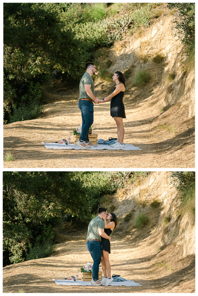 Griffith Park & Observatory Surprise Proposal & Engagement in Los Feliz | Elaine & Jordan