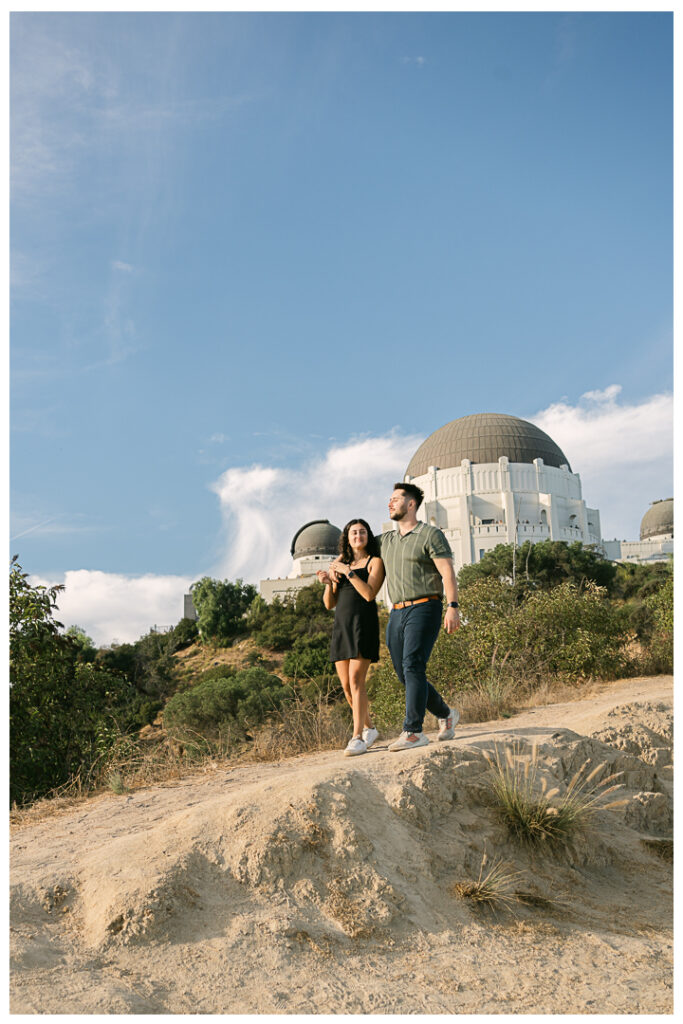 Griffith Park & Observatory Surprise Proposal & Engagement in Los Feliz | Elaine & Jordan