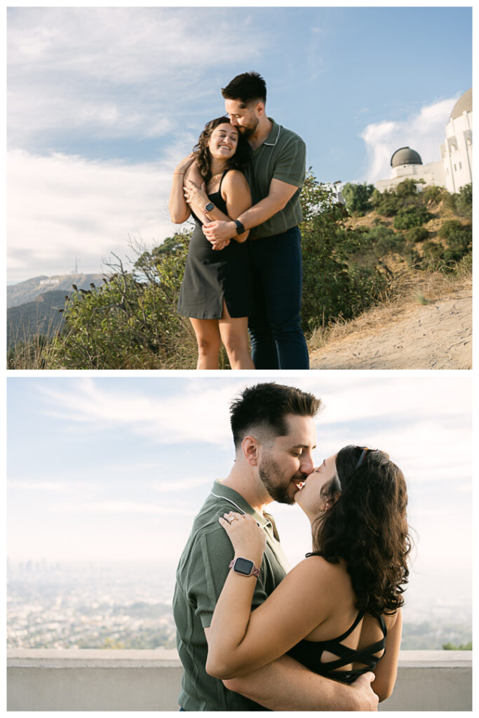 Griffith Park & Observatory Surprise Proposal & Engagement in Los Feliz | Elaine & Jordan