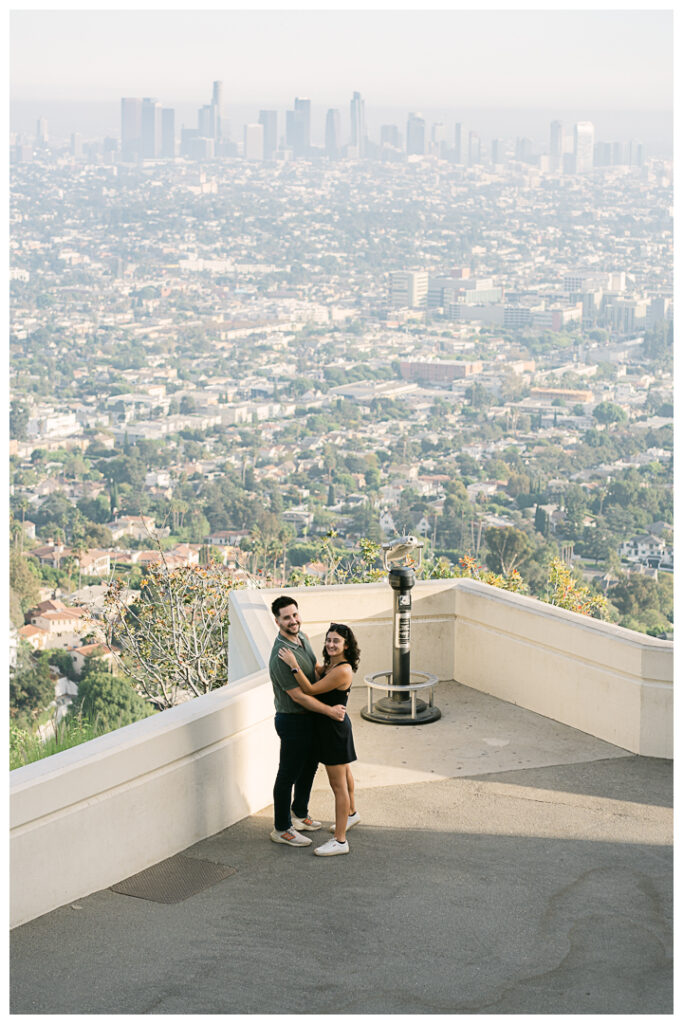 Griffith Park & Observatory Surprise Proposal & Engagement in Los Feliz | Elaine & Jordan