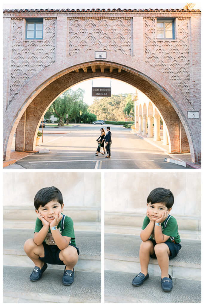 Palos Verdes Family Photos at Malaga Cove Plaza