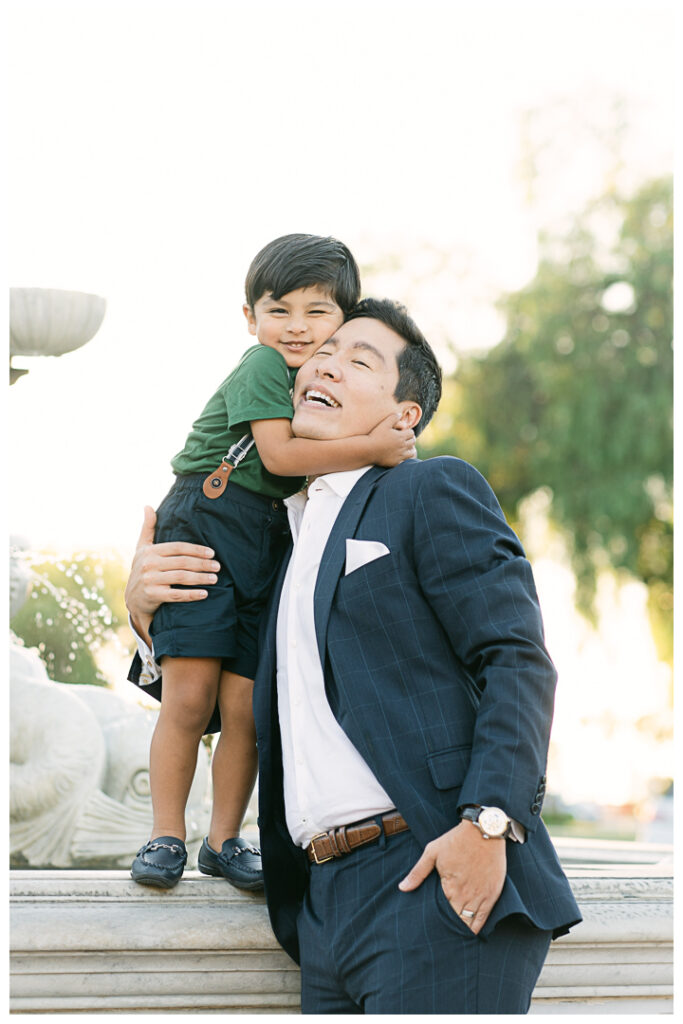 Palos Verdes Family Photos at Malaga Cove Plaza