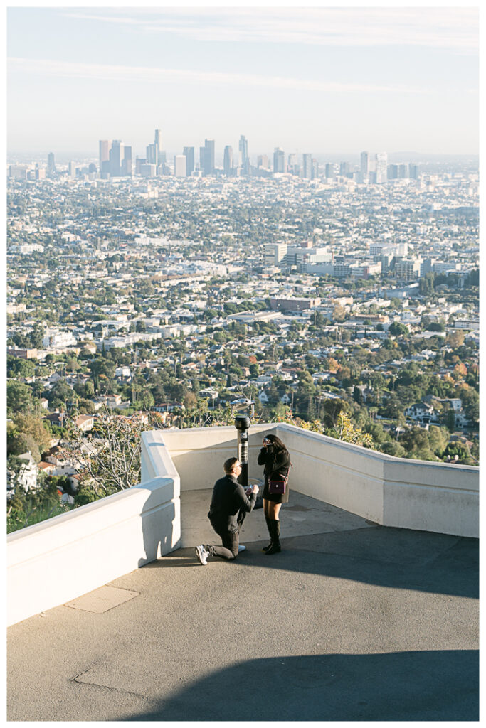 Griffith Observatory Marriage Proposal & Engagement Photos & Video