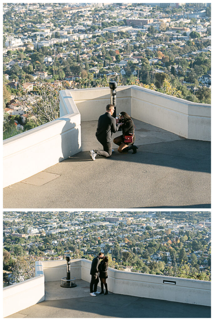 Griffith Observatory Marriage Proposal & Engagement Photos & Video