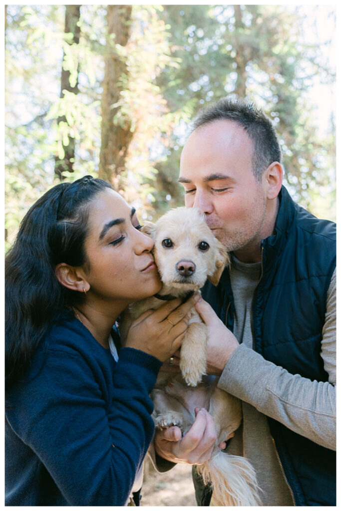 Orange County Redwood Grove in Carbon Canyon Family Photos with Pet