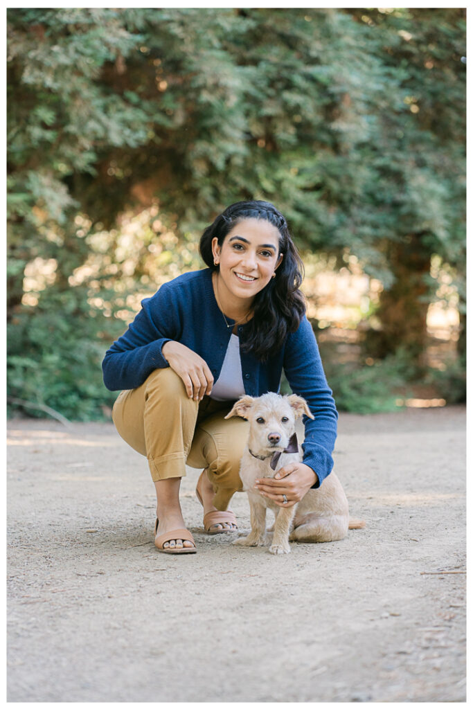 Orange County Redwood Grove in Carbon Canyon Family Photos with Pet