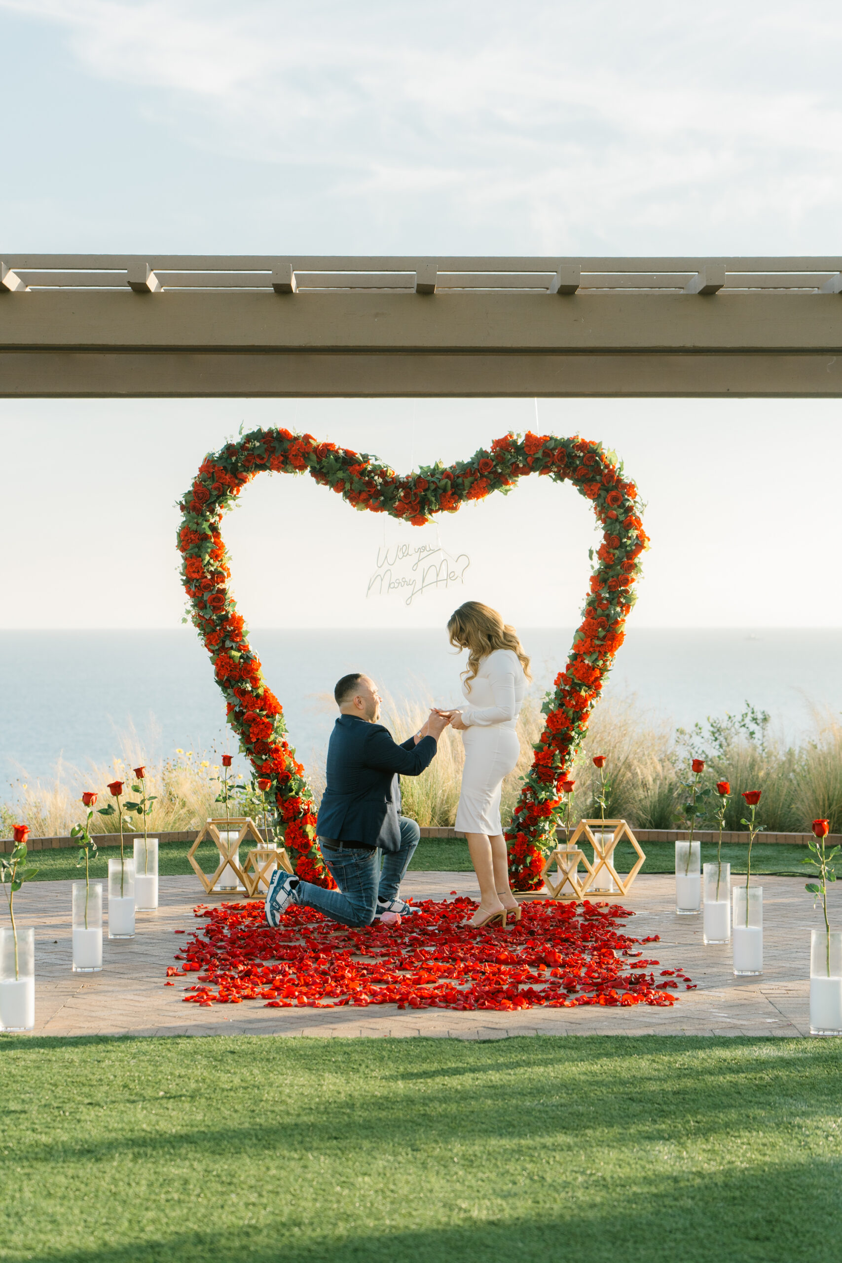 Palos Verdes Terranea Resort Marriage Surprise Proposal & Engagement