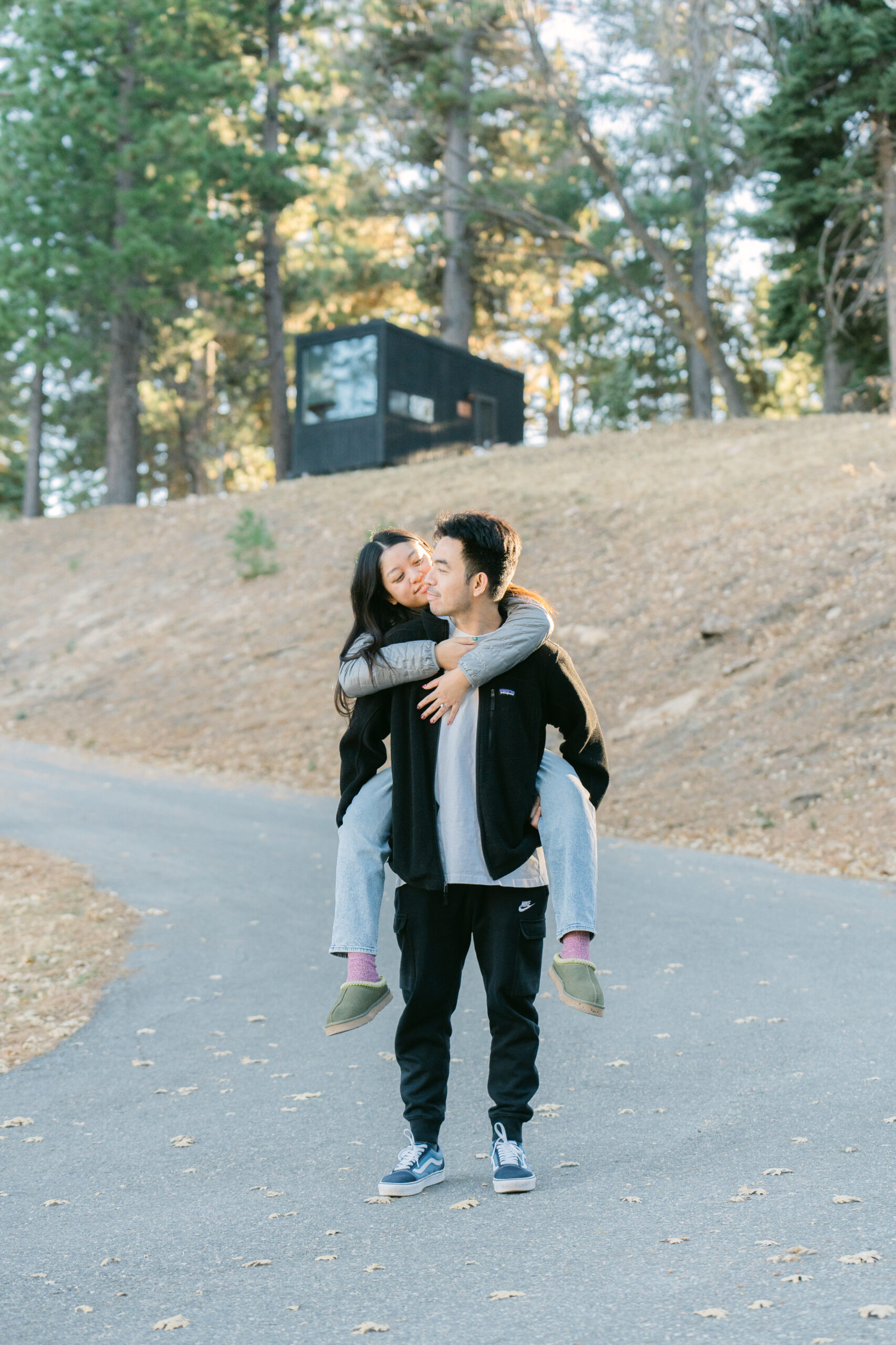 Big Bear Postcard Cabin Surprise Proposal & Engagement