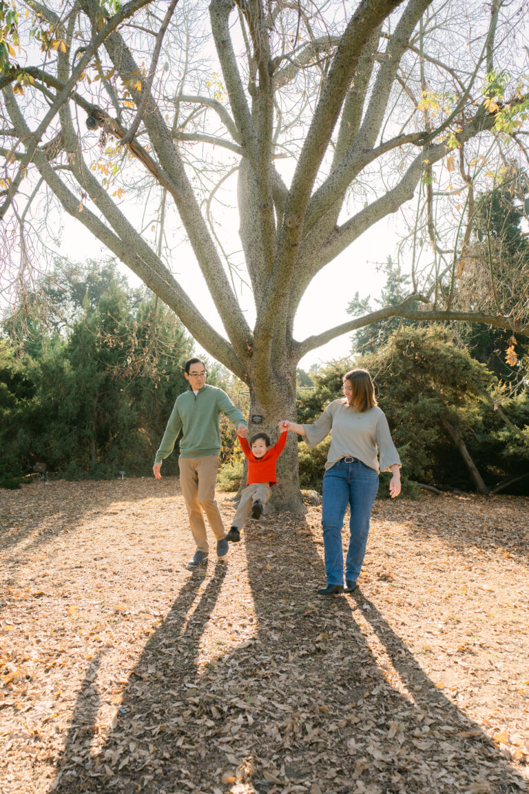 LA Arboretum Botanic Garden Family Photos in the Morning