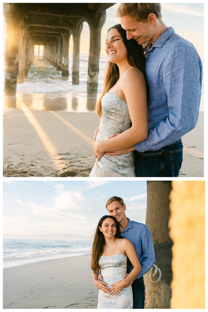 Manhattan Beach Pier Maternity Photos