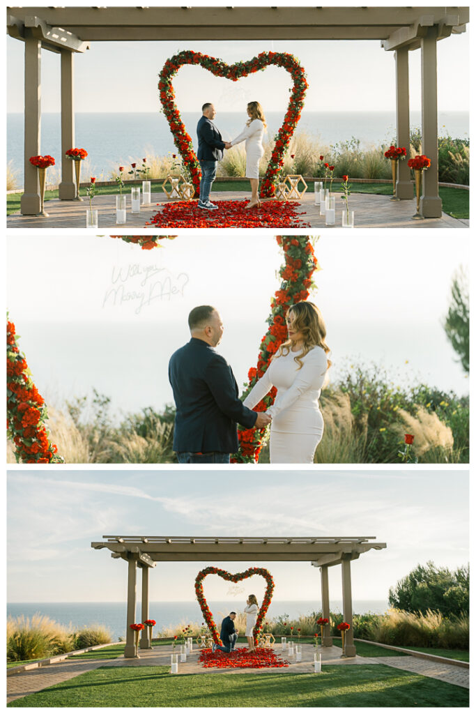 Palos Verdes Terranea Resort Marriage Surprise Proposal & Engagement