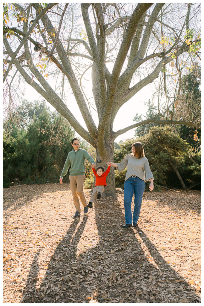 LA Arboretum Botanic Garden Family Photos in the Morning