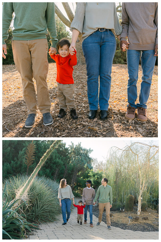 LA Arboretum Botanic Garden Family Photos in the Morning