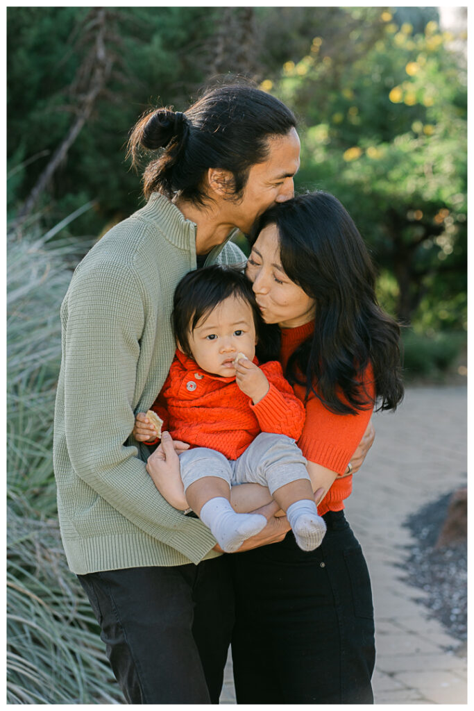 LA Arboretum Botanic Garden Family Photos in the Morning