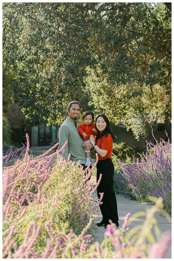 LA Arboretum Botanic Garden Family Photos in the Morning