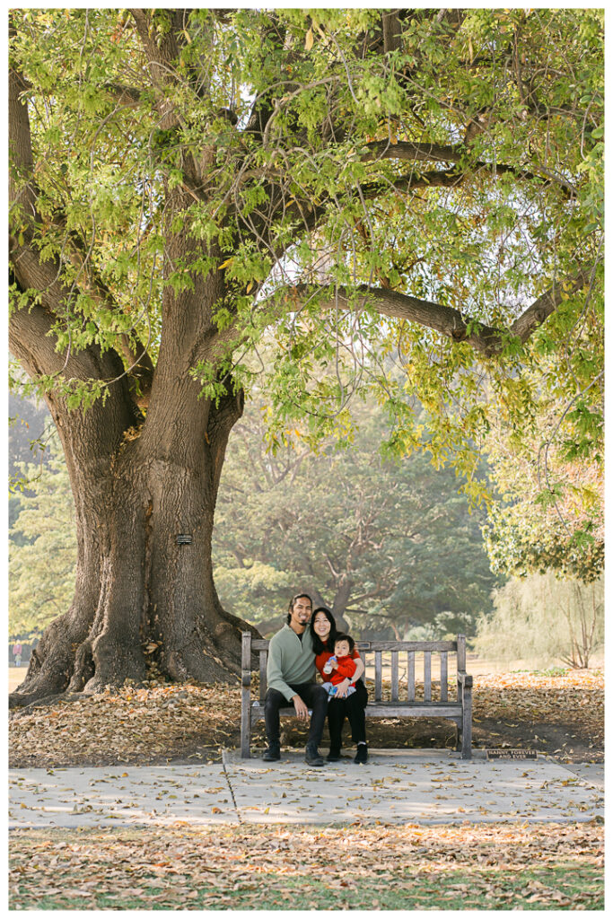 LA Arboretum Botanic Garden Family Photos in the Morning