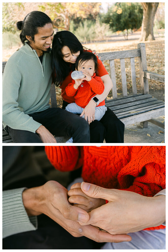 LA Arboretum Botanic Garden Family Photos in the Morning