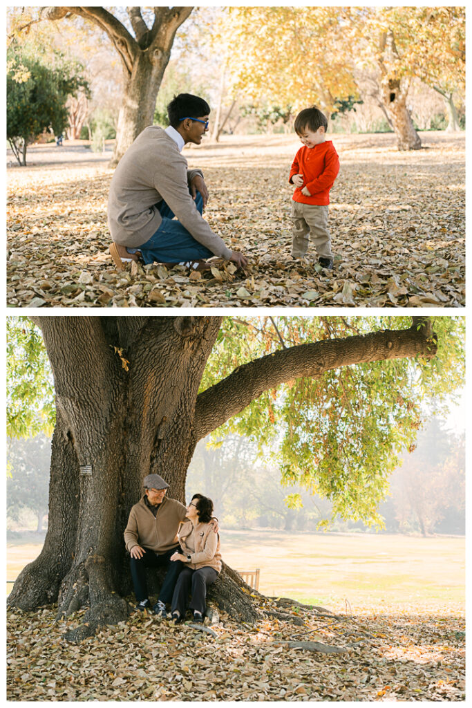 LA Arboretum Botanic Garden Family Photos in the Morning