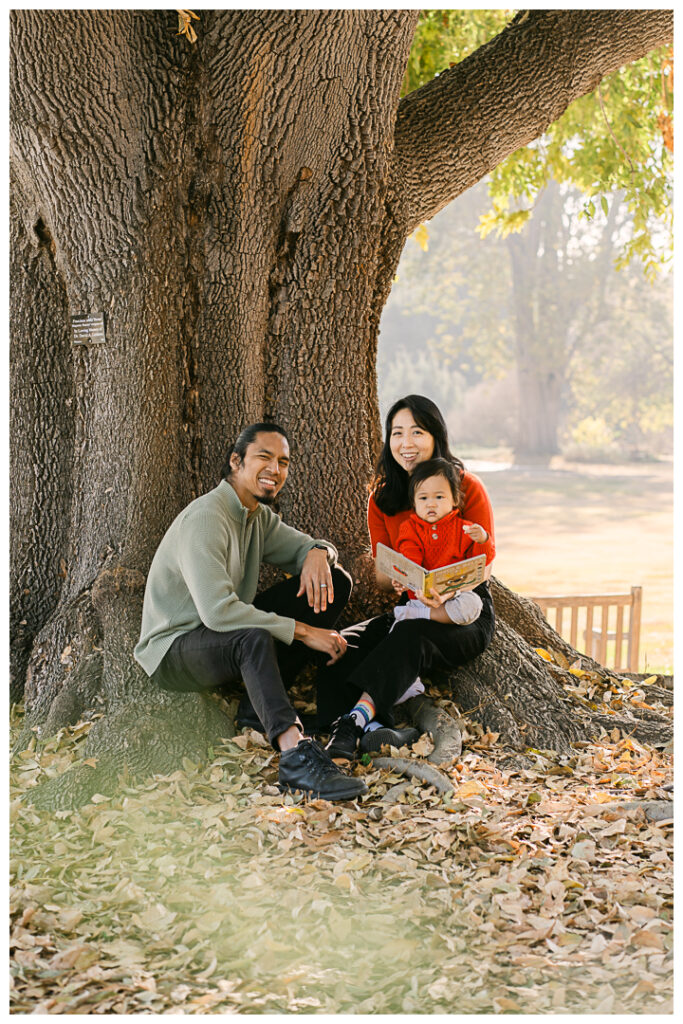 LA Arboretum Botanic Garden Family Photos in the Morning