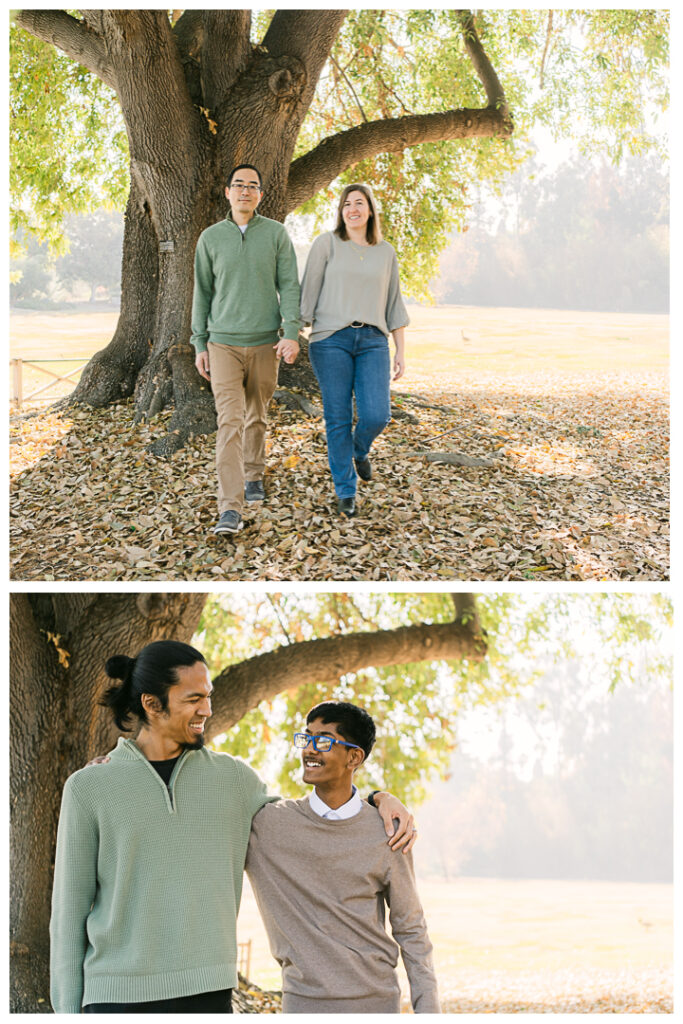 LA Arboretum Botanic Garden Family Photos in the Morning