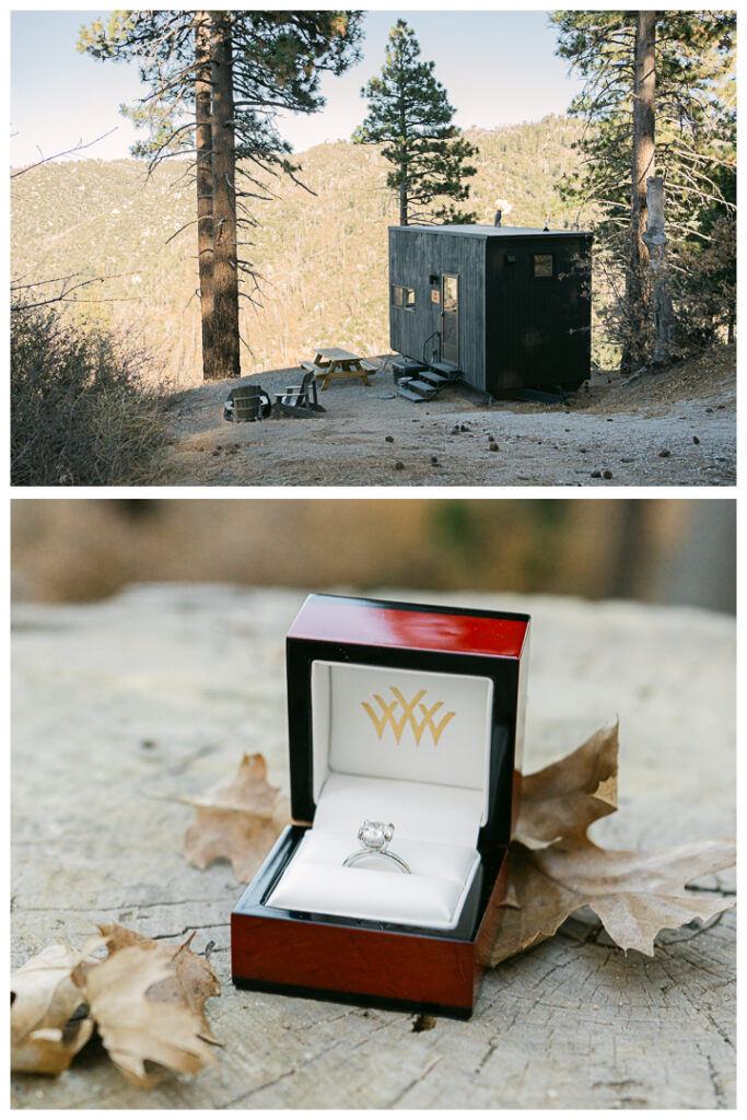 Big Bear Postcard Cabin Surprise Proposal & Engagement