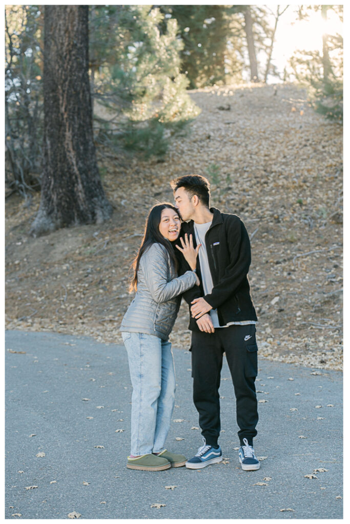 Big Bear Postcard Cabin Surprise Proposal & Engagement