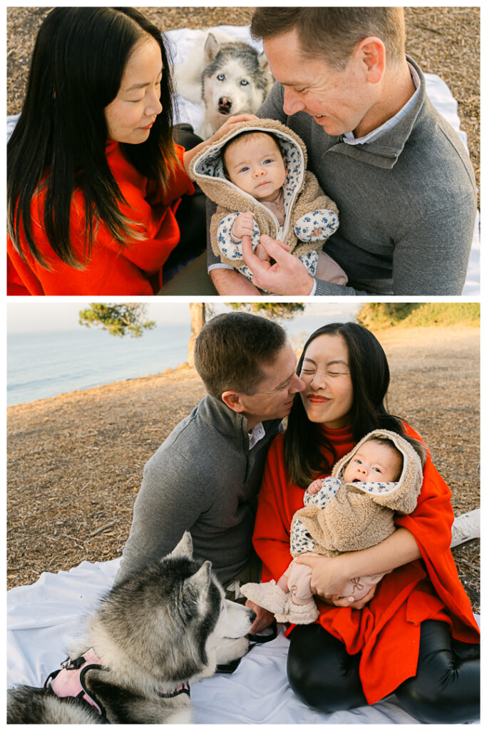 Palos Verdes Estates Cliffs Newborn and Family Photos