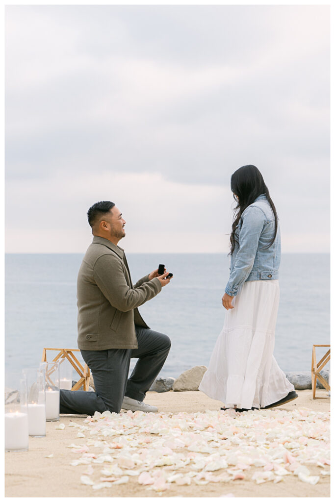 Terranea Resort and Beach Surprise Proposal and Engagement in Palos Verdes