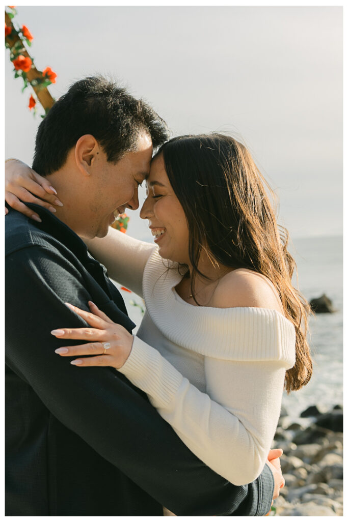 Terranea Beach Cove surprise engagement captured by Los Angeles proposal photographer