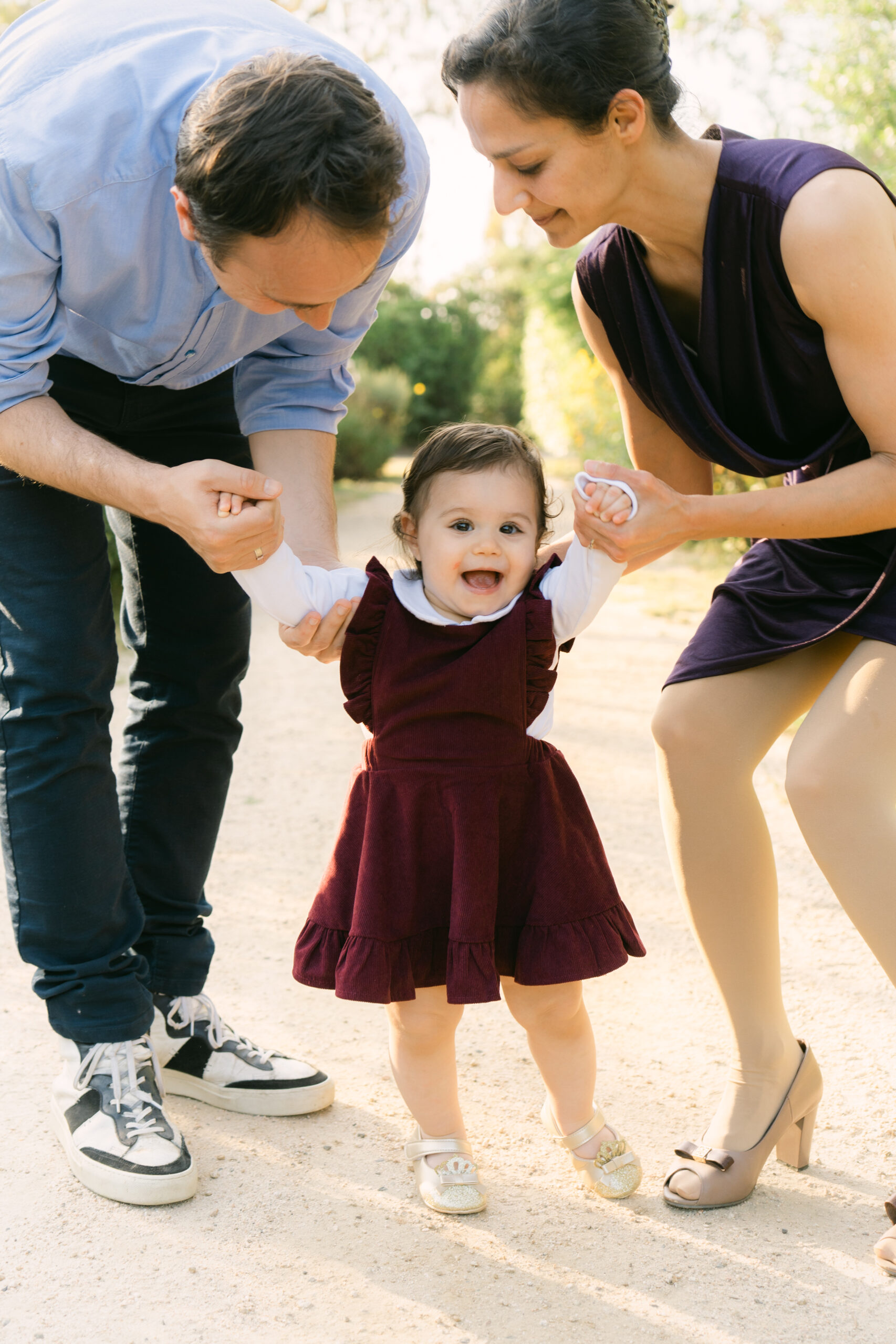 Baby girl’s first birthday photo shoot at William R. Mason Park in Irvine