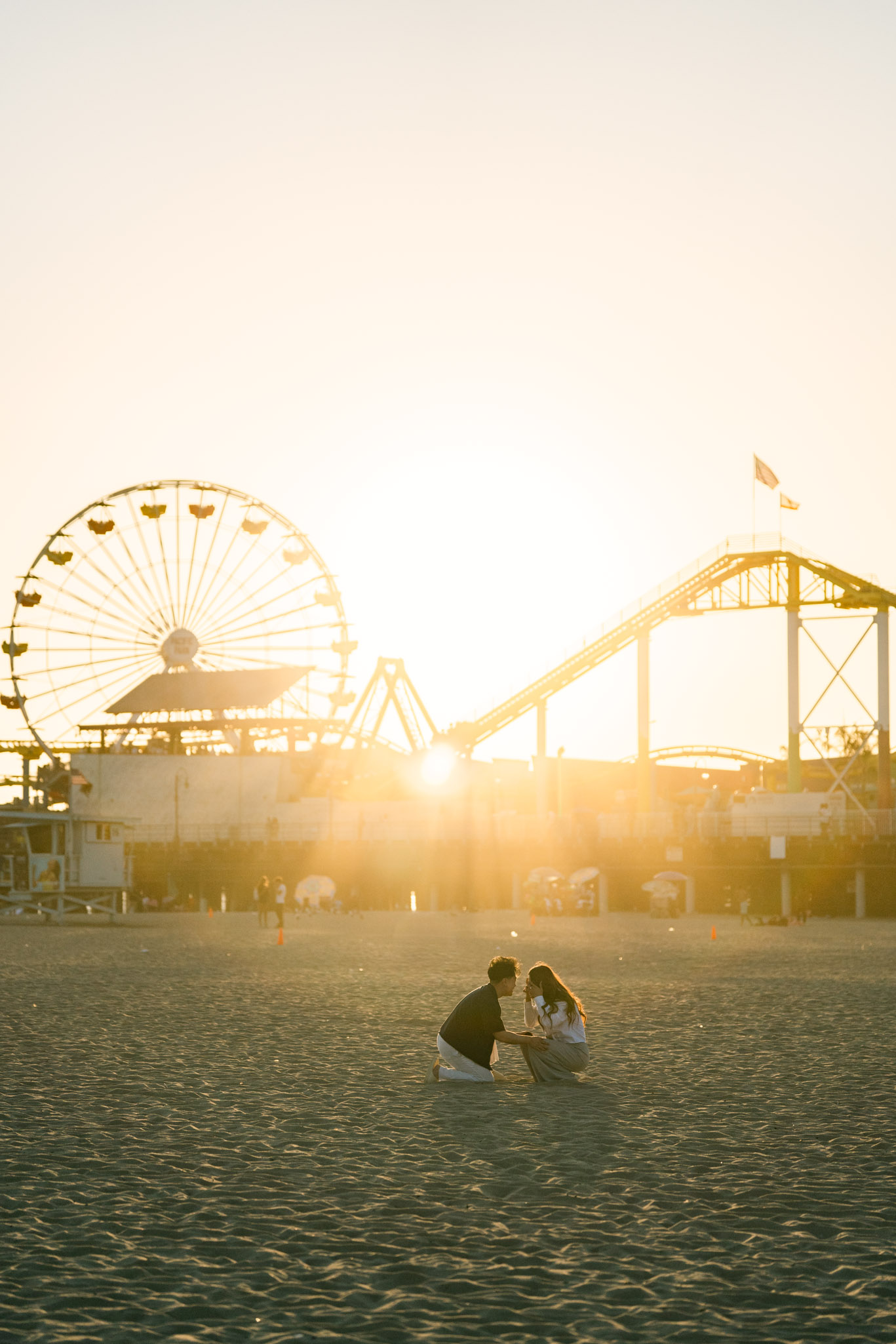 Santa Monica Pier Sunset Proposal: Maggie & Jaden’s Passionate “Yes”