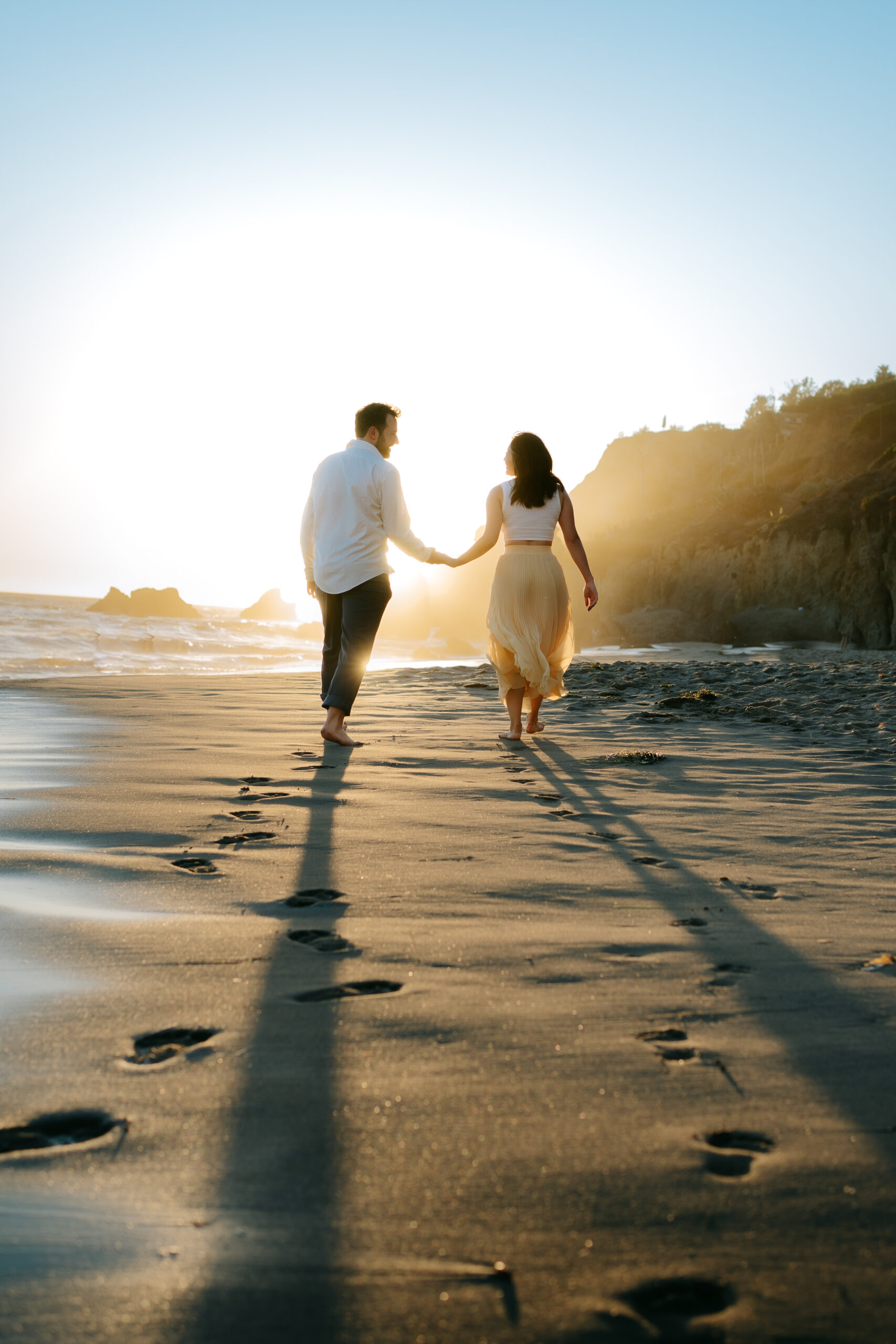 Surprise proposal at El Matador State Beach in Malibu