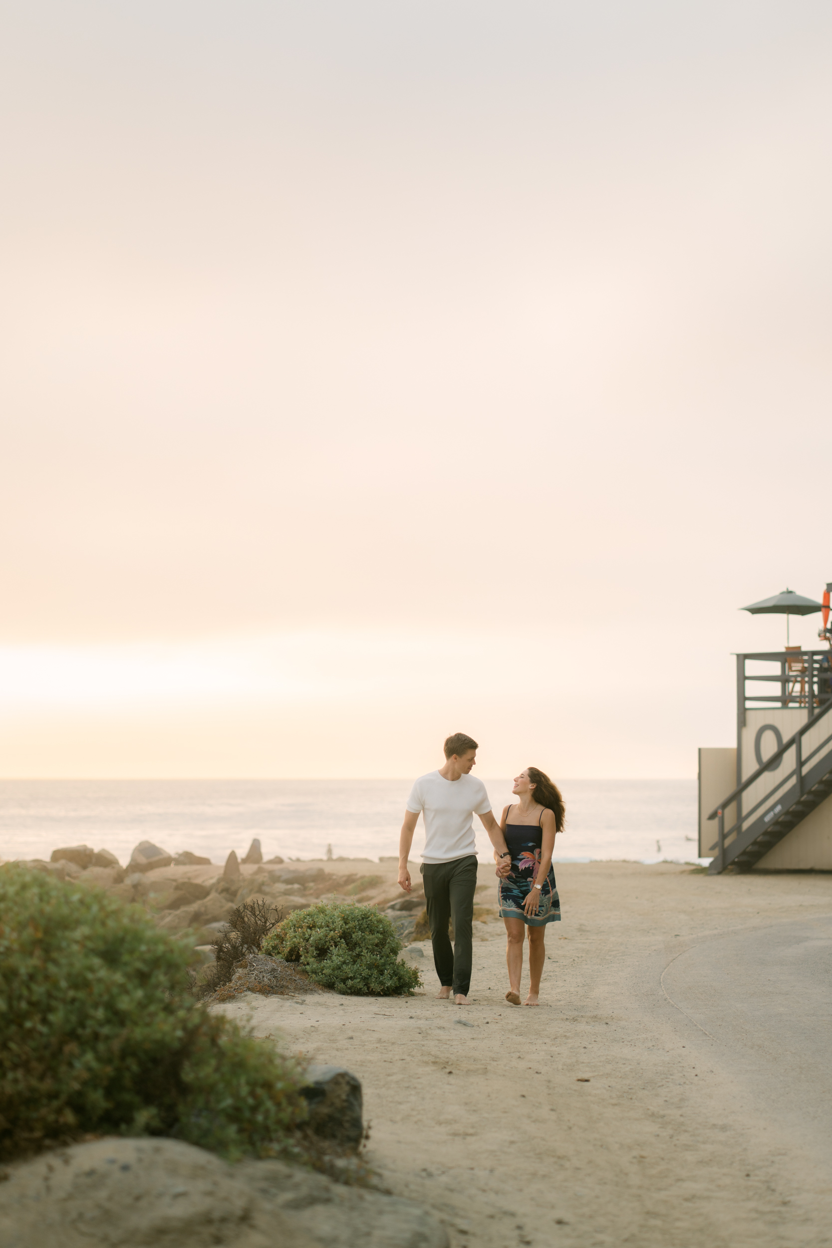 Surprise proposal at Salt Creek Beach by the Ritz Carlton in Dana Point, California