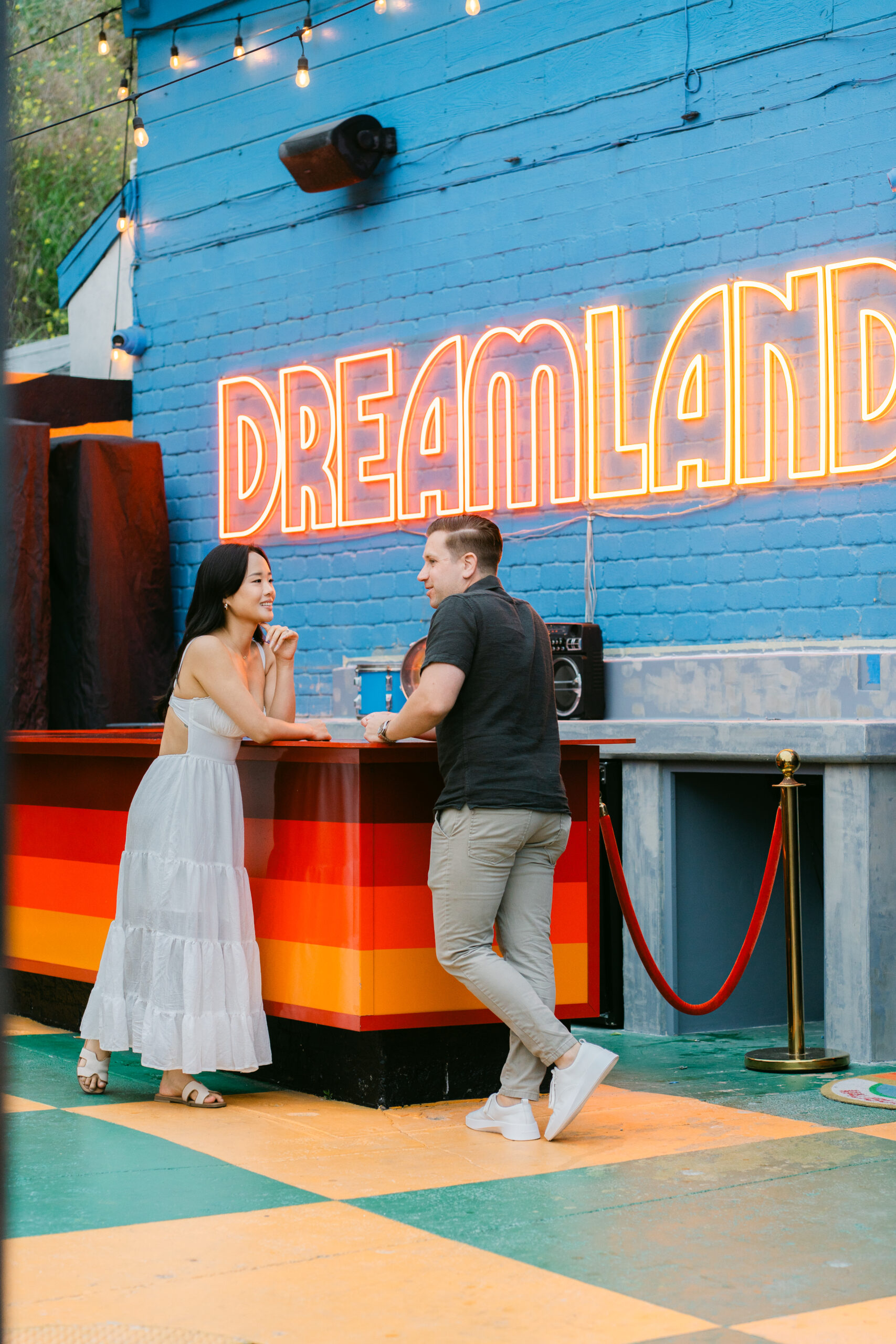 Malibu rooftop surprise proposal at Surfrider Hotel ocean view